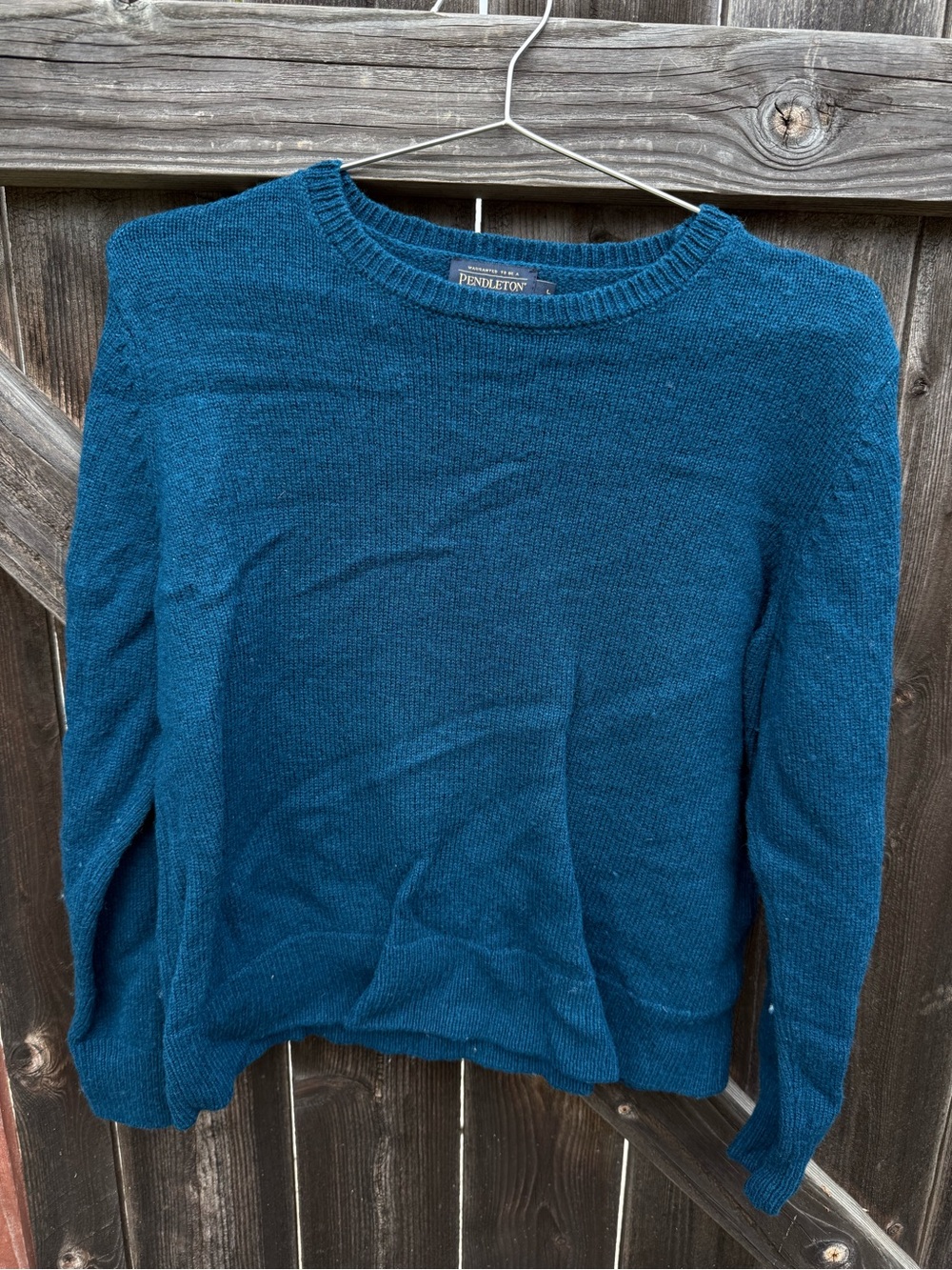Pendleton Deep Teal Crewneck Sweater